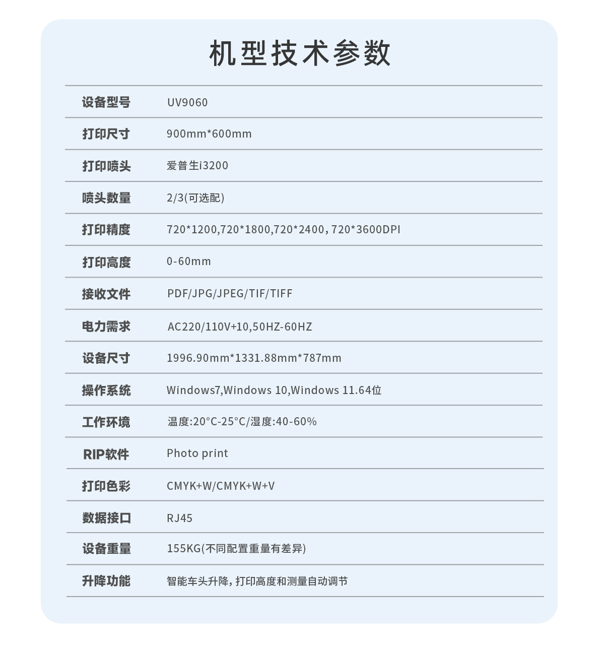 DLI-9060 UV平板打印机详情图